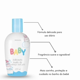 Sabonete liquido Banho da Cabeça Aos Pés Baby 200 ml Odorata