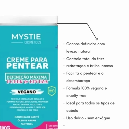 Creme para Pentear 1Kg Definição Máxima Mystie