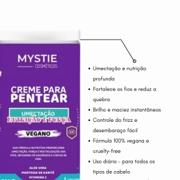 Creme para Pentear Umectação Nutrição e Força 1KG Mystie