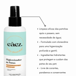 Higienizador de Patas para Cães e Gatos 175ml