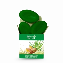 Sabonete em Barra Vegetal Capim Limão e Pistache Toda Natural Odorata