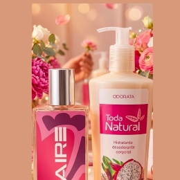 Kit Perfumado Feminino Airé Crush + Hidratante Corporal Toda Natural Pitaya